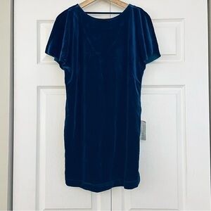 Felicity & Coco blue velvet dress